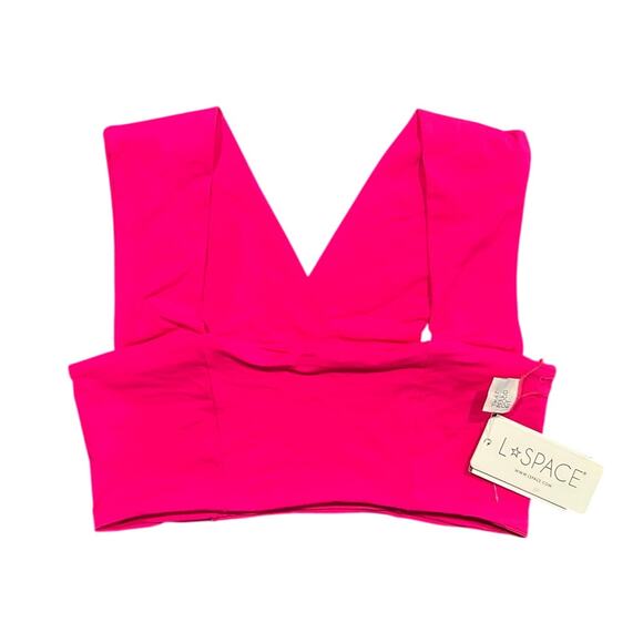 NWT L*SPACE Convertible Parker Bikini Top – Pink, Size Small, NWT - Picture 1 of 7